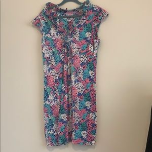 Lilly Pulitzer Clare Silk Jersey Ruffle Dress